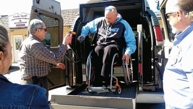 Chad Graham with this new wheelchair accessible van